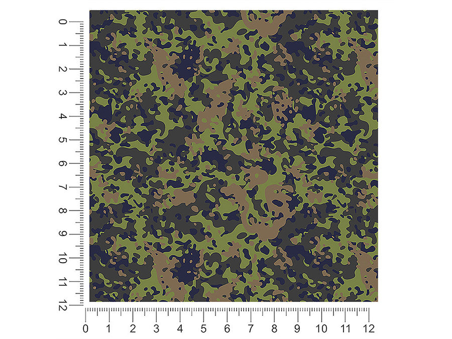 swamp flecktarn camouflage 1ft x 1ft Craft Sheets