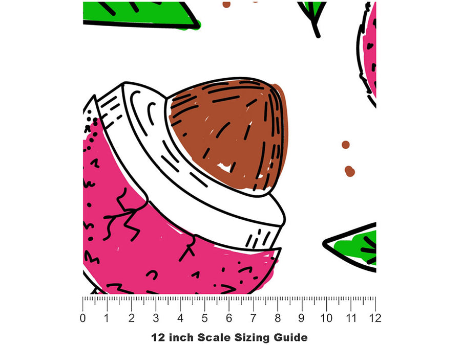 Sweet Cliff Fruit Vinyl Film Pattern Size 12 inch Scale~Rwraps Sweet Cliff Fruit Sizing Chart~2