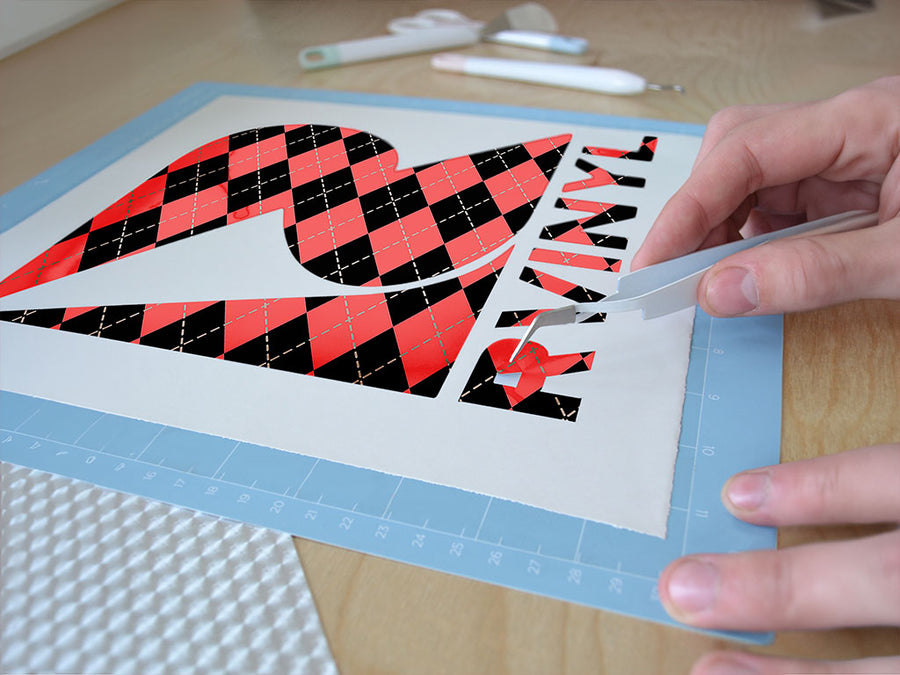 sweet currant argyle Easy Weed Craft Vinyl
