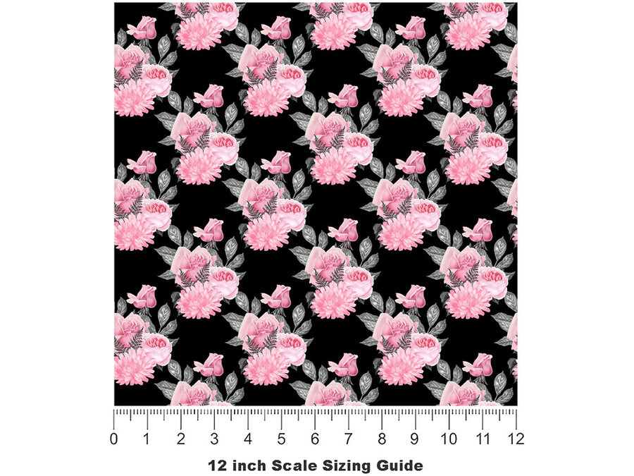 Sweet Darkness Gothic Vinyl Film Pattern Size 12 inch Scale~Rwraps Sweet Darkness Gothic Sizing Chart~2