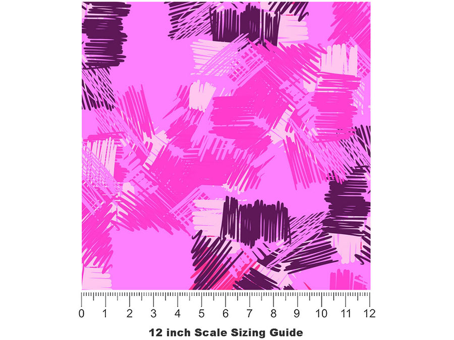 Sweet Desire Abstract Vinyl Film Pattern Size 12 inch Scale~Rwraps Sweet Desire Abstract Sizing Chart~2