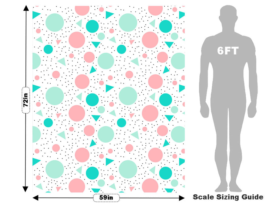 Sweet Dots Abstract Vehicle Wrap Scale~Rwraps Series 914 Sweet Dots Abstract Measurements~1