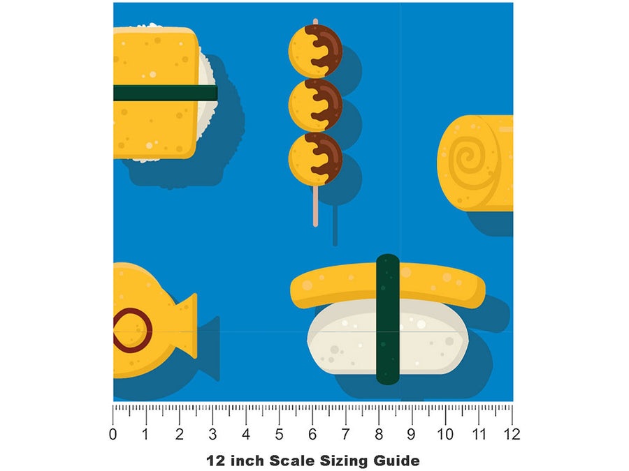 Sweet Egg Food Vinyl Film Pattern Size 12 inch Scale~Rwraps Sweet Egg Food Sizing Chart~2