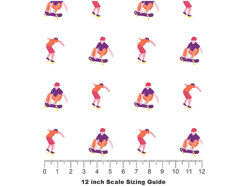 Sweet Kickflip Sport Vinyl Film Pattern Size 12 inch Scale~Rwraps Sweet Kickflip Sport Sizing Chart~2