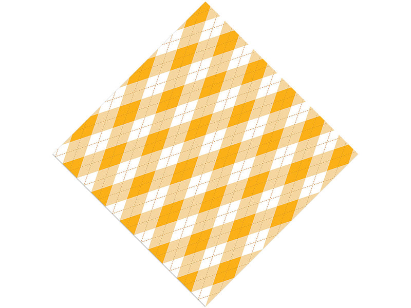 Sweet Marigold Argyle Vinyl Wrap Pattern