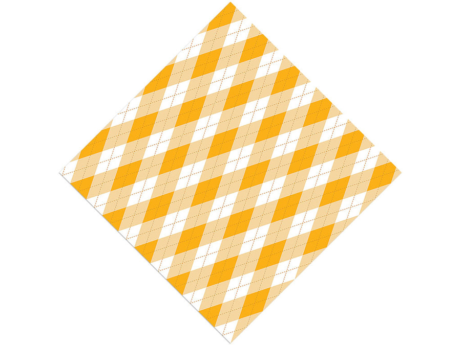 Sweet Marigold Argyle Vinyl Wrap Pattern