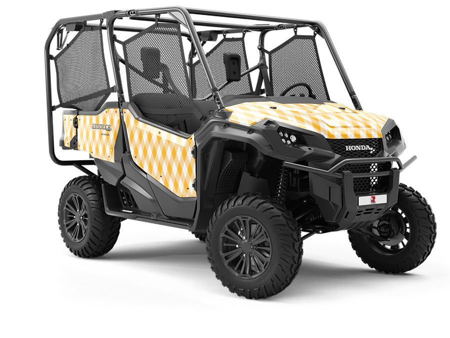 Sweet Marigold Argyle Utility Vehicle Vinyl Wrap