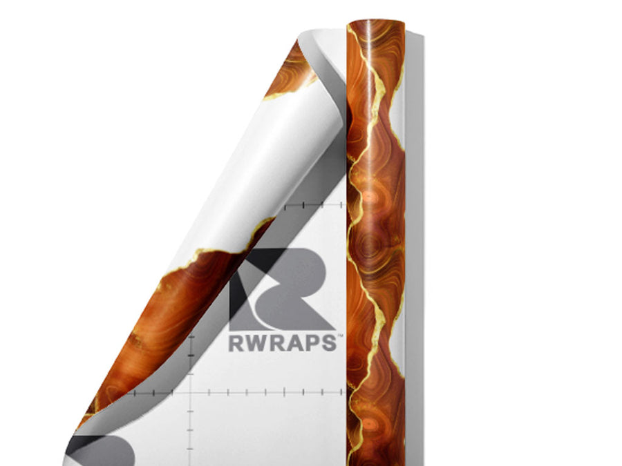 Sweet Potato Gemstone Wrap Film Sheets~Rwraps Series 914 Sweet Potato Gemstone Scrolled Sheet~3
