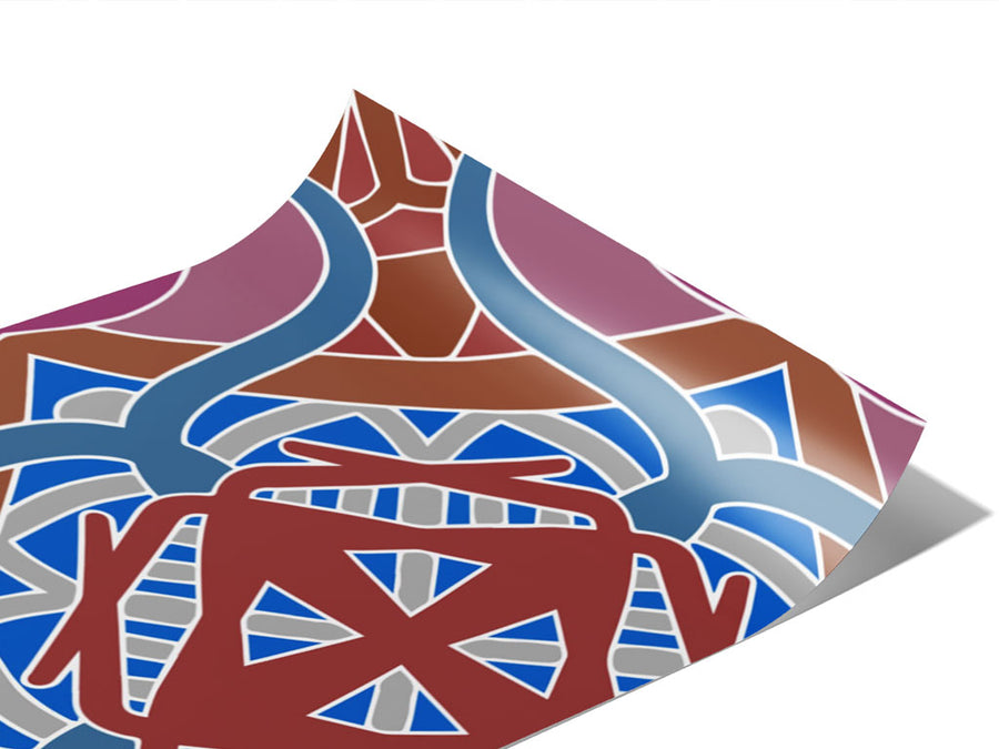 Sweet Sangria Mosaic Vinyl Wraps~Rwraps Series 914 Digitally Printed Vinyl Wrap~0