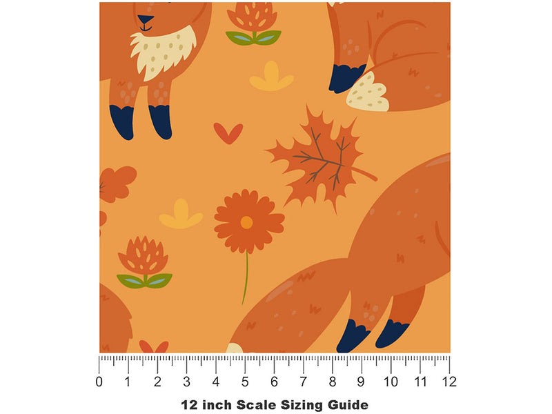 Sweet Vixen Animal Vinyl Film Pattern Size 12 inch Scale~Rwraps Sweet Vixen Animal Sizing Chart~2