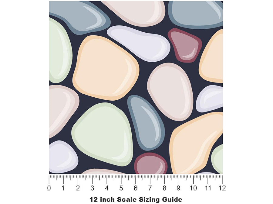 Sweetheart Cobblestone Vinyl Film Pattern Size 12 inch Scale~Rwraps Sweetheart Cobblestone Sizing Chart~3