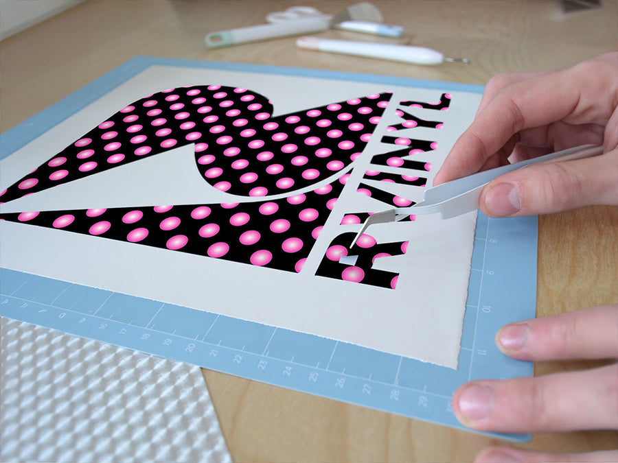 sweetheart pink polka dot Easy Weed Craft Vinyl