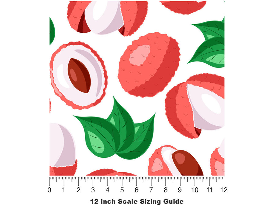 Sweetheart Sharing Fruit Vinyl Film Pattern Size 12 inch Scale~Rwraps Sweetheart Sharing Fruit Sizing Chart~2