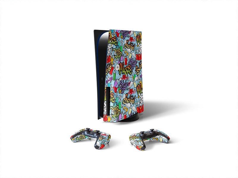 swift punition graffiti Sony PS5 DIY Skin
