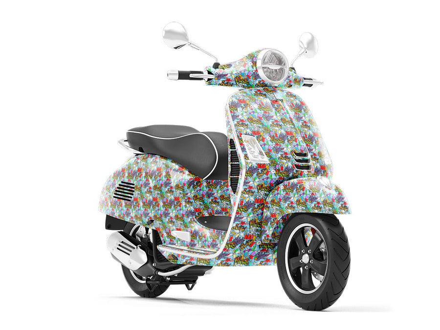 Swift Punition Graffiti Vespa Scooter Wrap Film