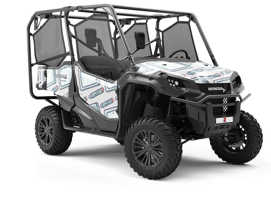 Tablet Time Technology Utility Vehicle Vinyl Wrap
