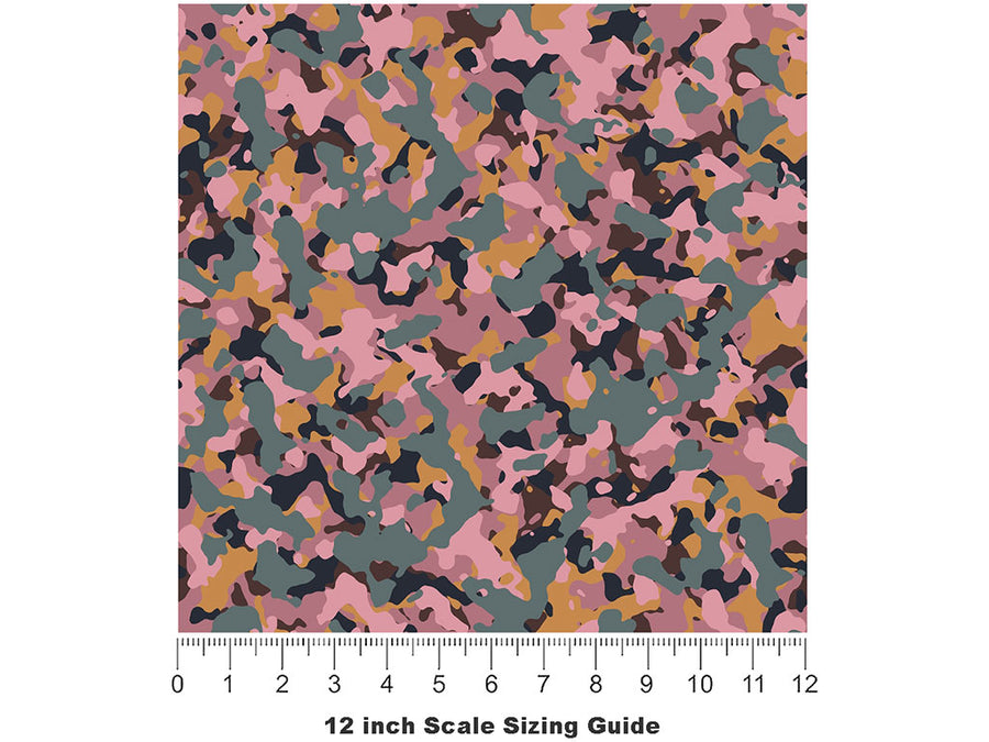 Taffy Flecktarn Camouflage Vinyl Film Pattern Size 12 inch Scale~Rwraps Taffy Flecktarn Camouflage Sizing Chart~3