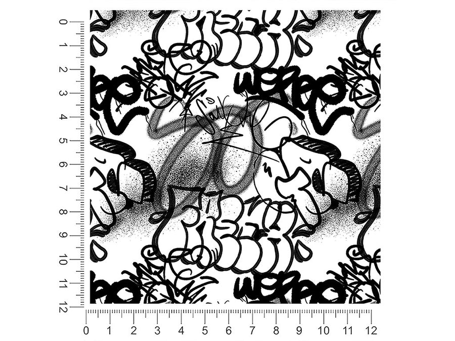tag out graffiti 1ft x 1ft Craft Sheets