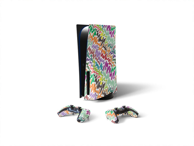 tall tales abstract geometric Sony PS5 DIY Skin