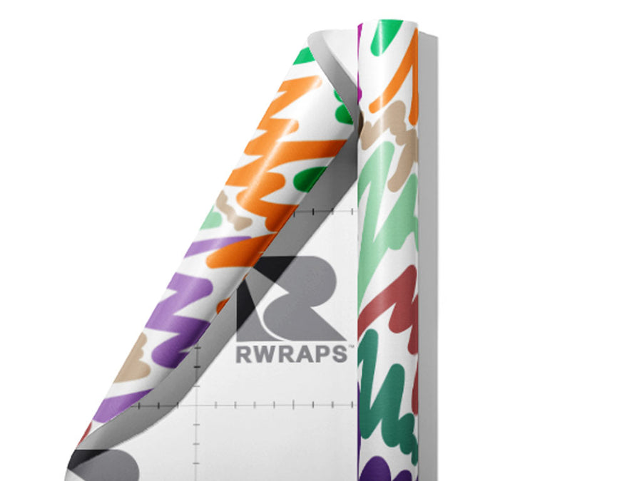 Tall Tales Abstract Wrap Film Sheets~Rwraps Series 914 Tall Tales Abstract Scrolled Sheet~3