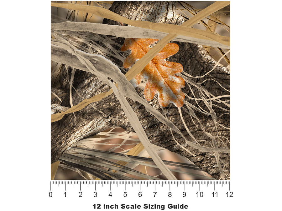 Tallgrass Duck Camouflage Vinyl Film Pattern Size 12 inch Scale~Rwraps Tallgrass Duck Camouflage Sizing Chart~2