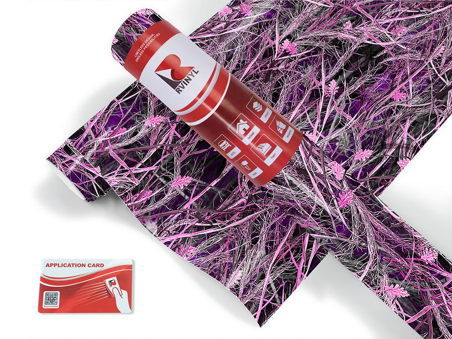 tallgrass pink camouflage Craft Vinyl Roll