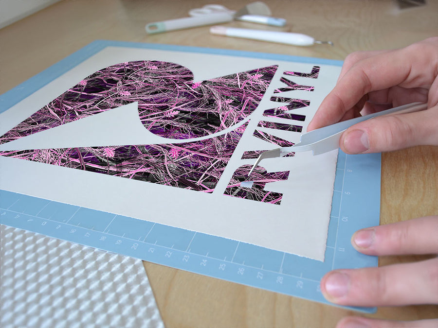 tallgrass pink camouflage Easy Weed Craft Vinyl