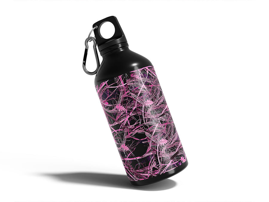 tallgrass pink camouflage Water Bottle DIY Stickers