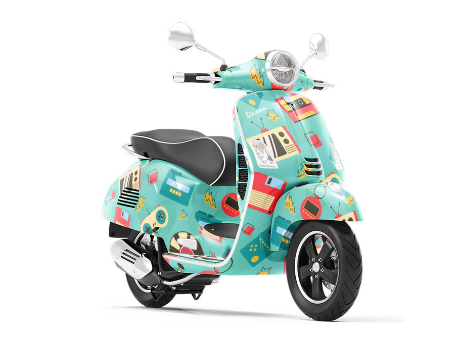Tamo-Gotcha Retro Vespa Scooter Wrap Film