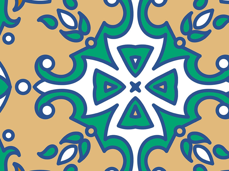 Tan Compass Tile Vinyl Wrap Pattern~Rwraps Series 914 Digitally Printed Vinyl Wrap~0