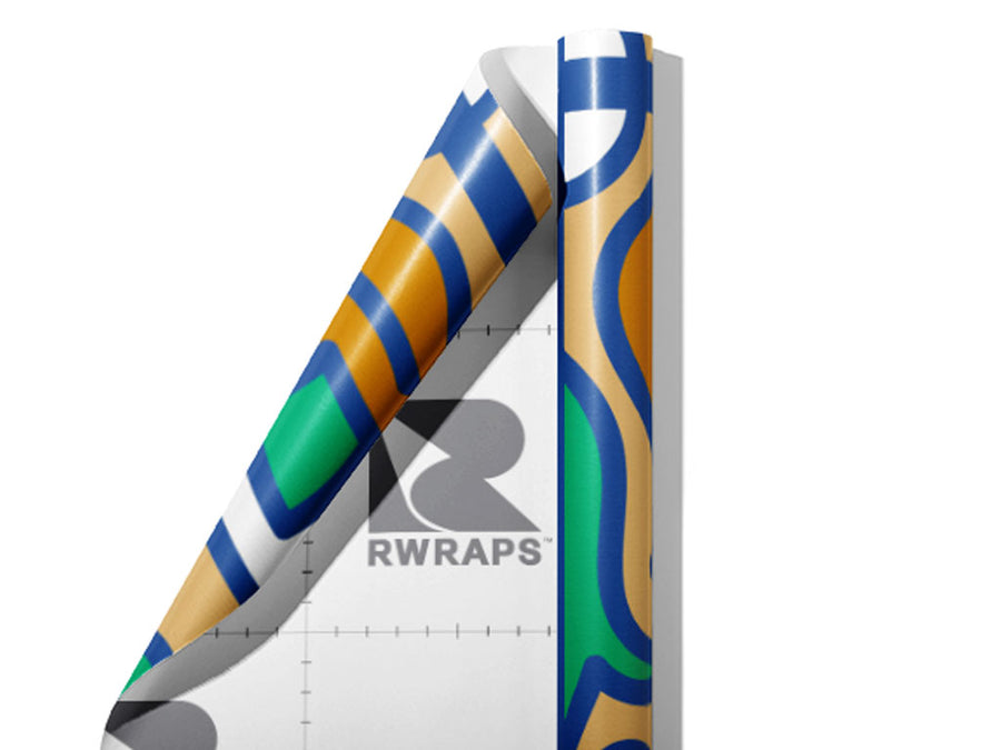 Tan Compass Tile Wrap Film Sheets~Rwraps Series 914 Tan Compass Tile Scrolled Sheet~4