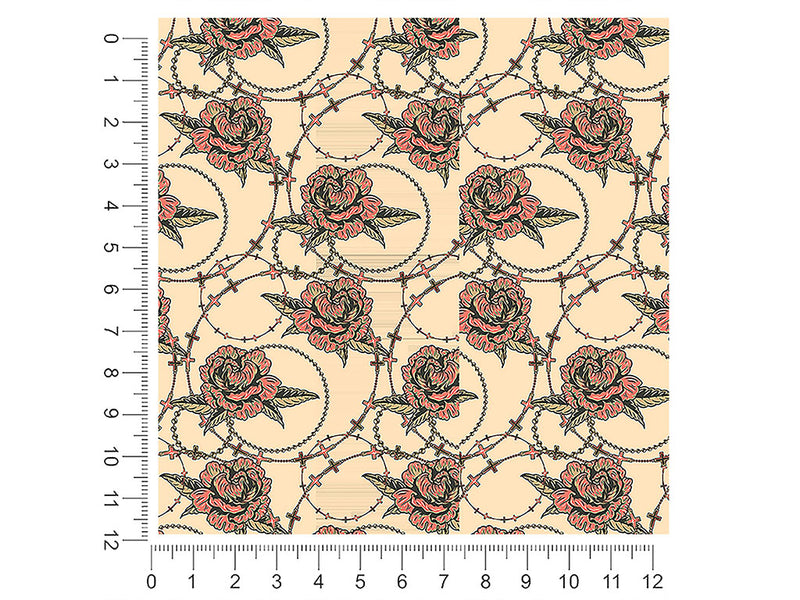 tangled up floral 1ft x 1ft Craft Sheets