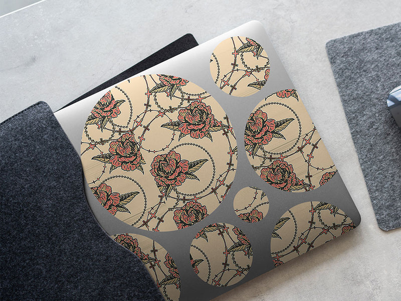 tangled up floral DIY Laptop Stickers