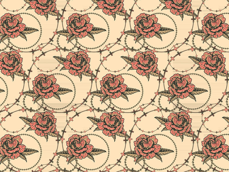 Tangled Up Floral Vinyl Wrap Pattern~Rwraps Series 914 Digitally Printed Vinyl Wrap~0