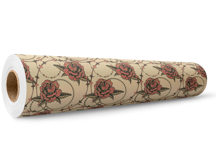 Tangled Up Floral Wrap Film Wholesale Roll~Rwraps Series 914 Digitally Printed Vinyl Roll~5