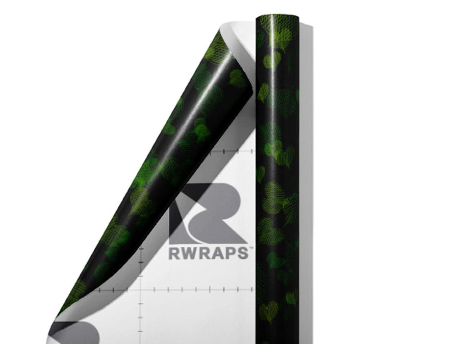 Tangled Up Heart Wrap Film Sheets~Rwraps Series 914 Tangled Up Heart Scrolled Sheet~3