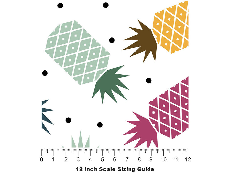 Taste the Rainbow Fruit Vinyl Film Pattern Size 12 inch Scale~Rwraps Taste the Rainbow Fruit Sizing Chart~2