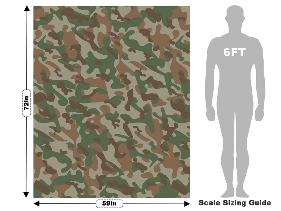 Taupe Flecktarn Camouflage Vehicle Wrap Scale~Rwraps Series 914 Taupe Flecktarn Camouflage Measurements~2