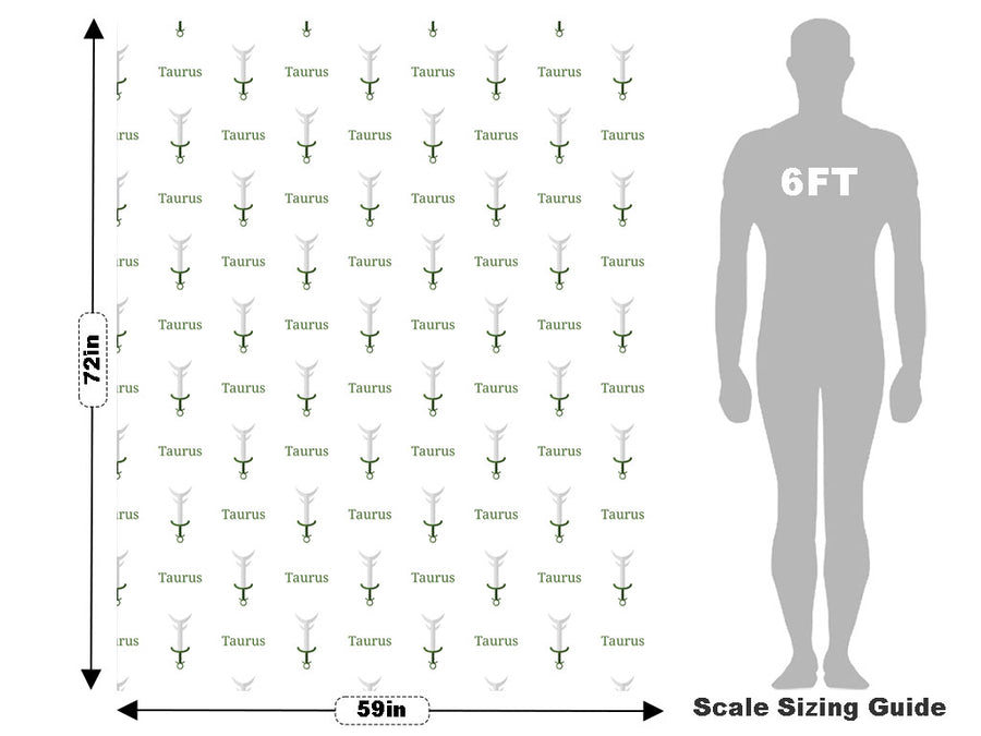 Taurus Swords Astrology Vehicle Wrap Scale~Rwraps Series 914 Taurus Swords Astrology Measurements~1