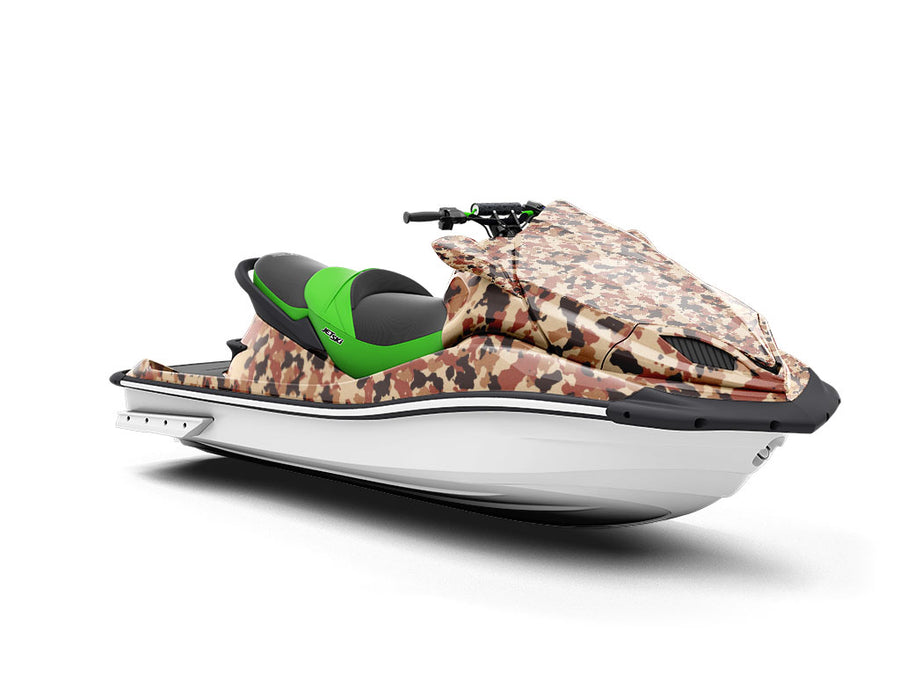 Tawny Multicam Camouflage Jet Ski Vinyl Customized Wrap