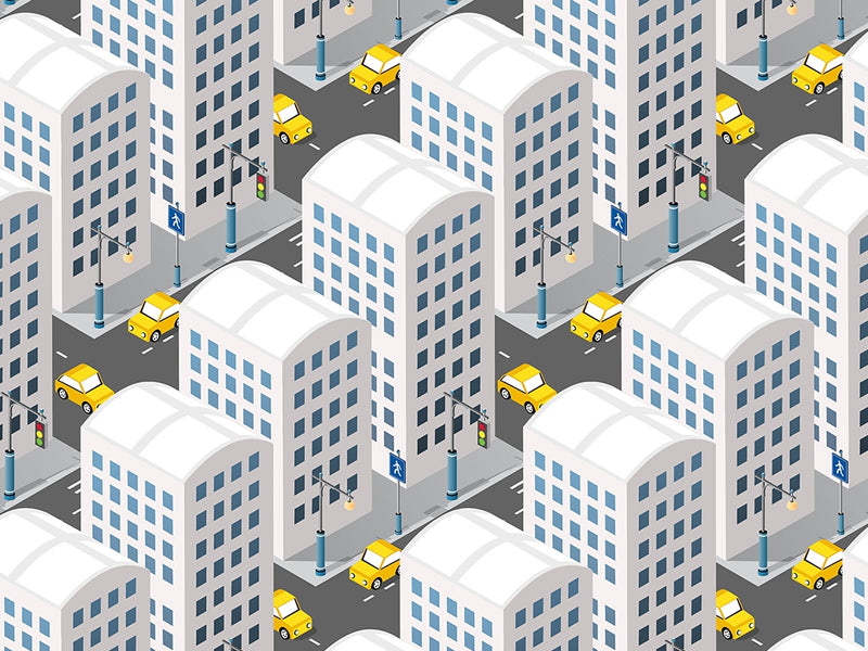 Taxi Please Cityscape Vinyl Wrap Pattern~Rwraps Series 914 Digitally Printed Vinyl Wrap~0