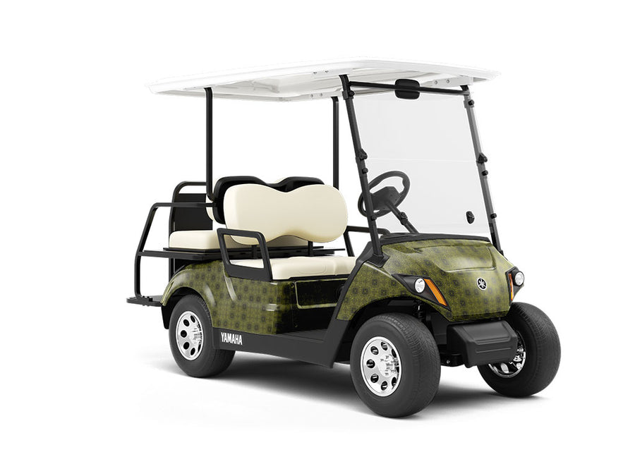 Taxi Please Mosaic Wrapped Golf Cart