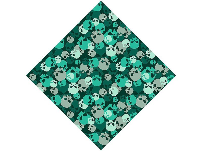 Teal Calvaria Halloween Vinyl Wrap Pattern