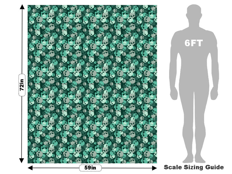 Teal Calvaria Halloween Vehicle Wrap Scale~Rwraps Series 914 Teal Calvaria Halloween Measurements~1