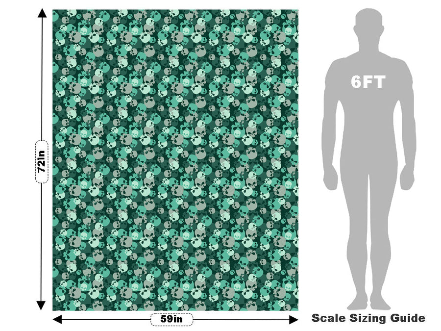 Teal Calvaria Halloween Vehicle Wrap Scale~Rwraps Series 914 Teal Calvaria Halloween Measurements~1