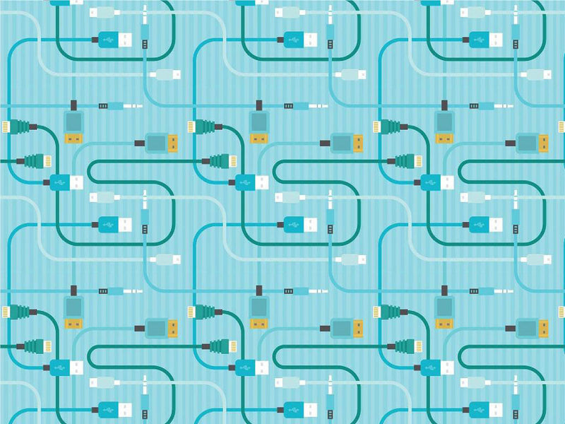 Teal Cords Technology Vinyl Wrap Pattern~Rwraps Series 914 Digitally Printed Vinyl Wrap~0