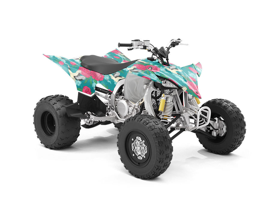 Teal Flight Birds ATV Wrapping Vinyl
