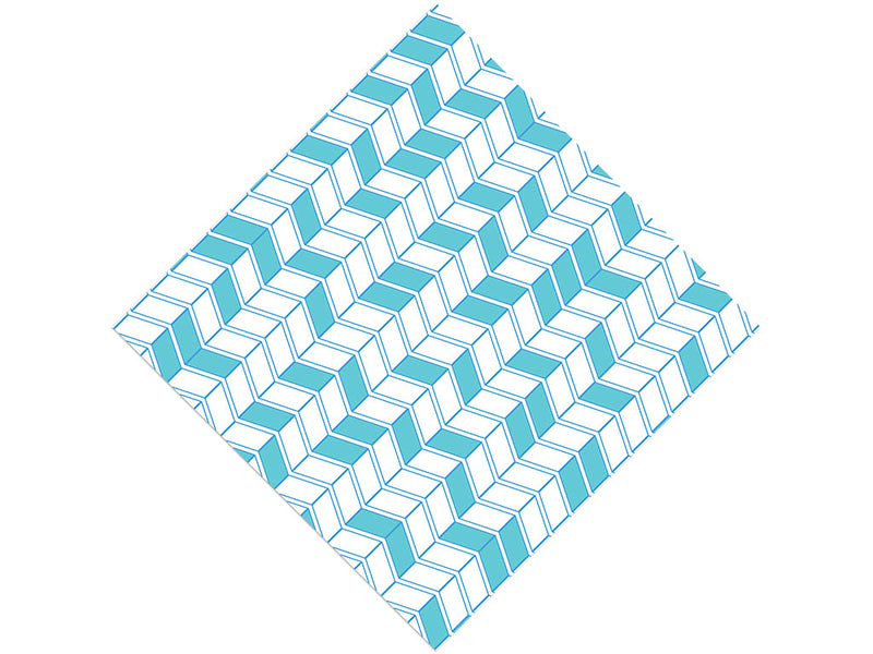 Teal Brick Vinyl Wrap Pattern