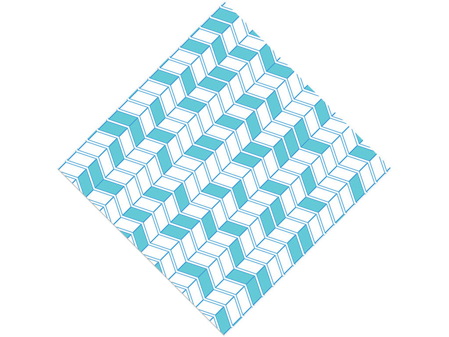 Teal Brick Vinyl Wrap Pattern