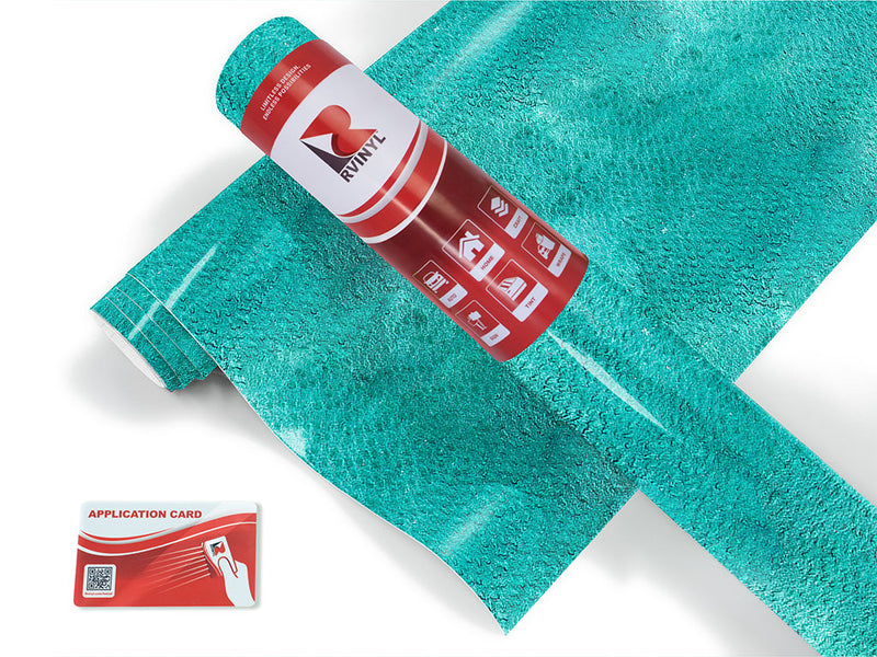 teal tang watercolor Craft Vinyl Roll
